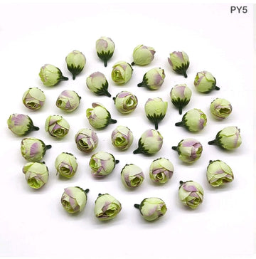 Craftdev Peony Combo Pack of 10 Flowers (Pista color)