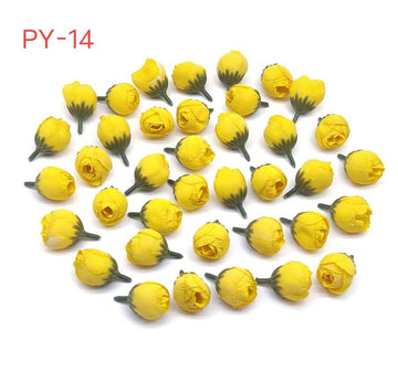 Craftdev Peony Combo Pack of 10 Flowers ( Yellow )