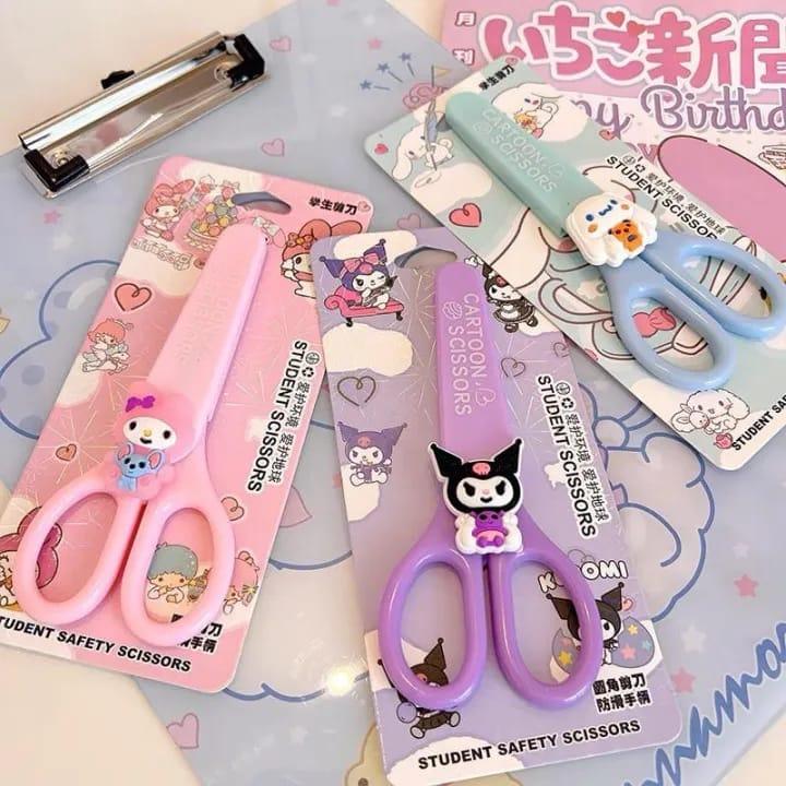 Craftdev Scissors & Pins Kawaii Pastel student scissors- pack of 1 scissors