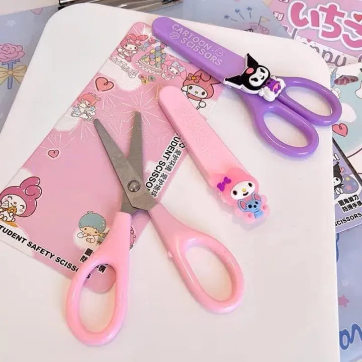 Craftdev Scissors & Pins Kawaii Pastel student scissors- pack of 1 scissors