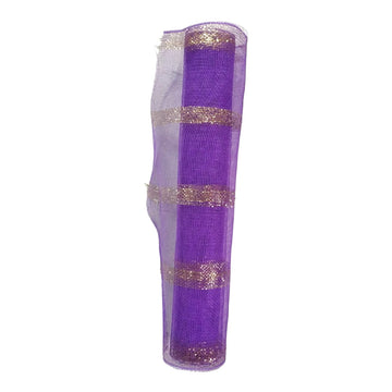 Purple Organza Fabric Roll - 45cmx4m, Contain 1 Unit