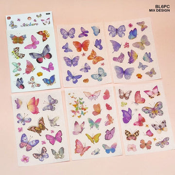 MG Traders Stickers Bl6Pc Deco Sticker 6Pc