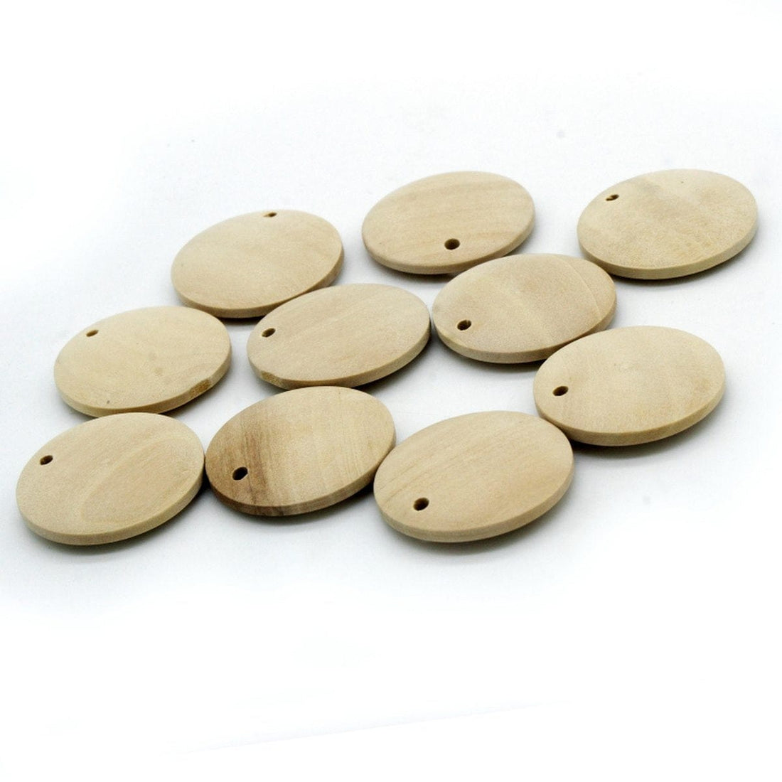 jags-mumbai Pendant Decorative Wooden Pendant Plain Small 10pc DWB25MM