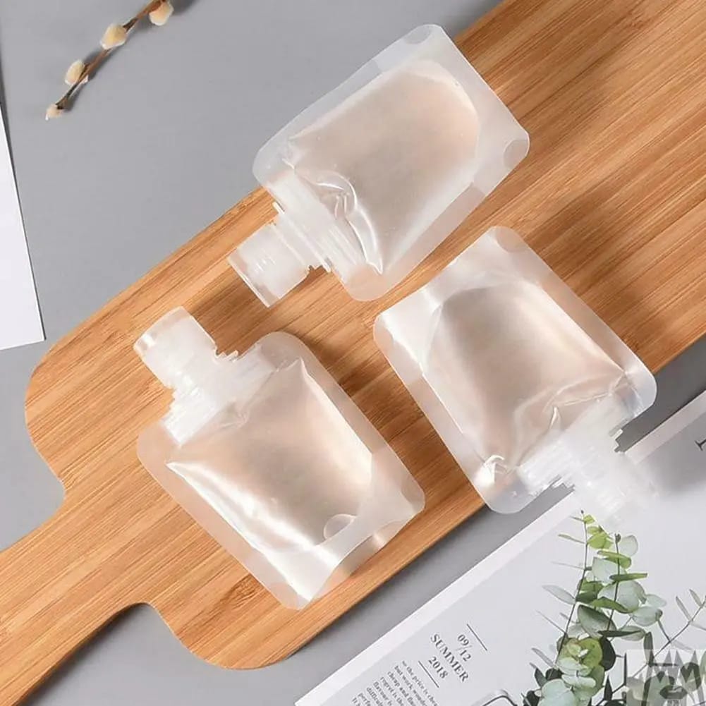 30/100ml Lotion Dispenser Bag Travel Reusable Pouches Shampoo Liquid  Leakproof Refillable Cosmetic Packaging Storage Container - AliExpress