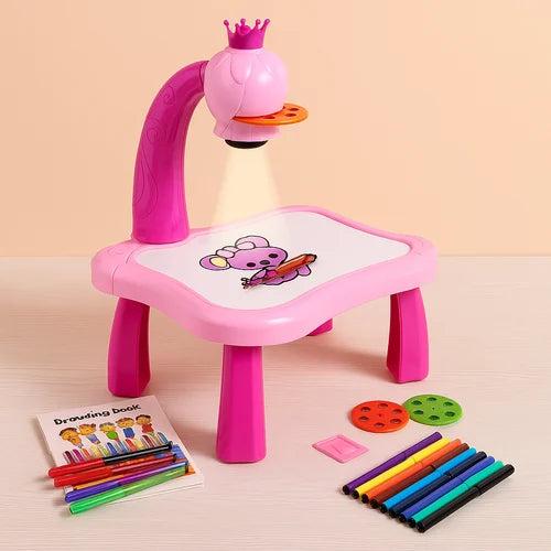 Kids Projector Drawing Table Set | Unicorn Learning Toy (1 pcs)