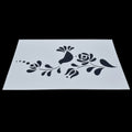 jags-mumbai Office Desk Stationery Stencil Plastic A4 Flower and Bird Design