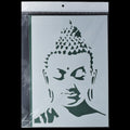 jags-mumbai Pompom & Pipe cleaner Stencil Plastic A4 Gautam Budha