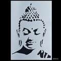 jags-mumbai Pompom & Pipe cleaner Stencil Plastic A4 Gautam Budha