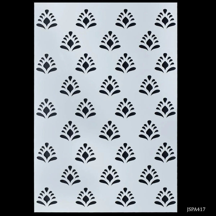 Drawing Stencil Plastic A4 Leaf DesignBall