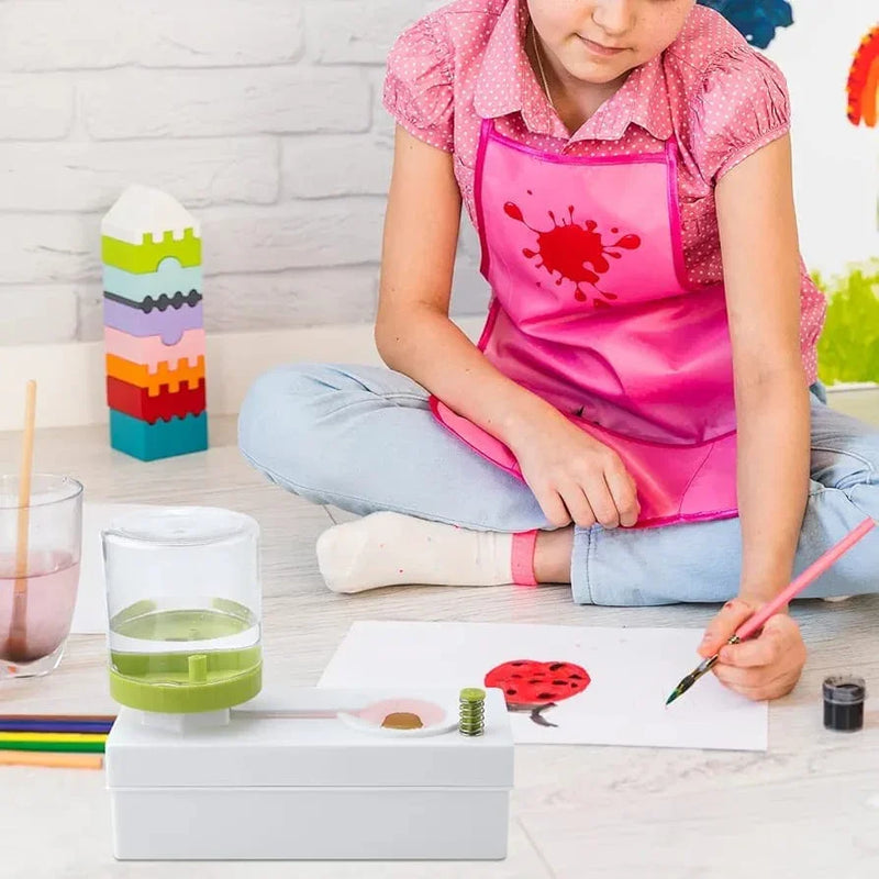 Brush Cleaner with tank | Automated water control for brush rinsing I Brush Rinser