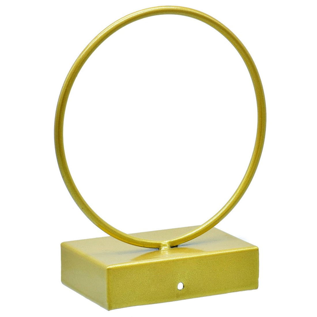 jags-mumbai Easel Elegant Gold Round Metal Stand - 6 Inch Diameter, Contain 1 Unit