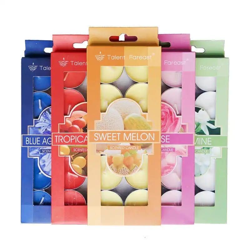 Eva party shop candles Aromatherapy Small Decorative Tea Light Candles - Pack of 10 for Tranquil Moments