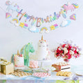 Eva party shop Decoration Supplies Unicorn Happy Birthday Banner with Unicorn Hanging Props - Make Your Birthday Magical