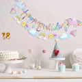 Eva party shop Decoration Supplies Unicorn Happy Birthday Banner with Unicorn Hanging Props - Make Your Birthday Magical