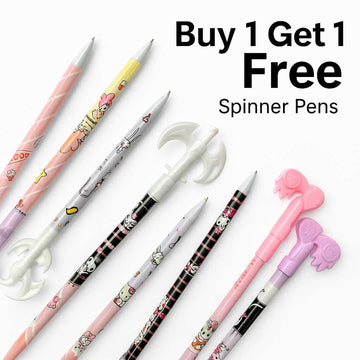 (Buy 1 Get 1 Free ) Premium  kawaii spinner pen l Pack of 1