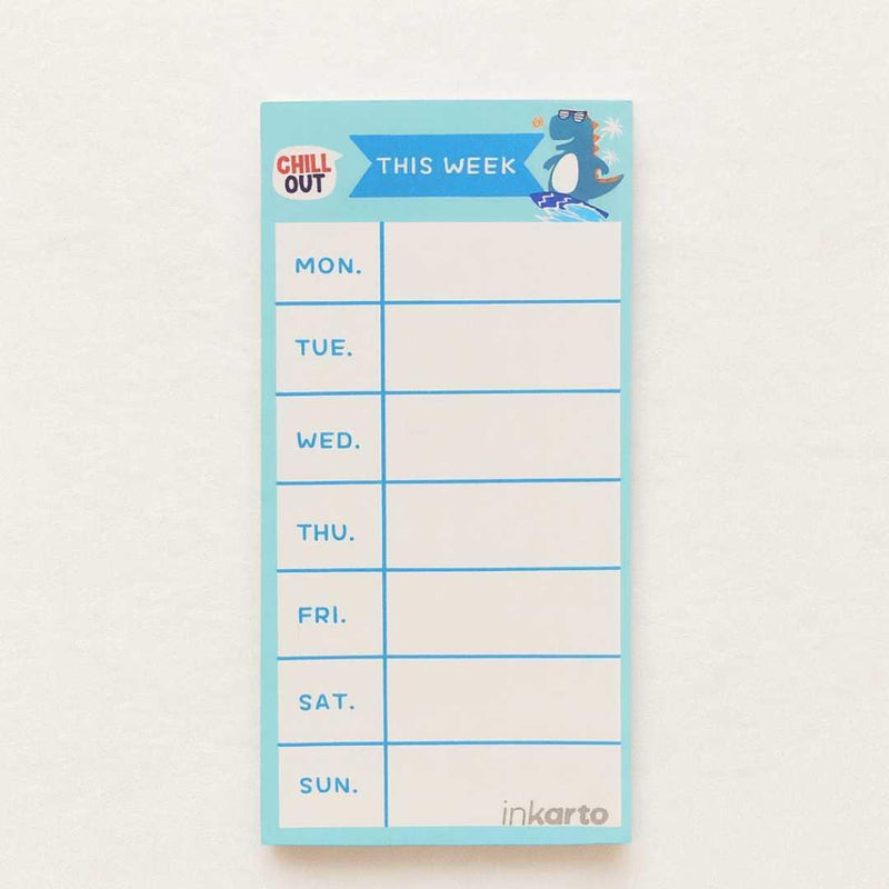 Weekly Planner to do list Notepad for self organisation l 8X16 CM l Pack of 1 contains 50 sheets