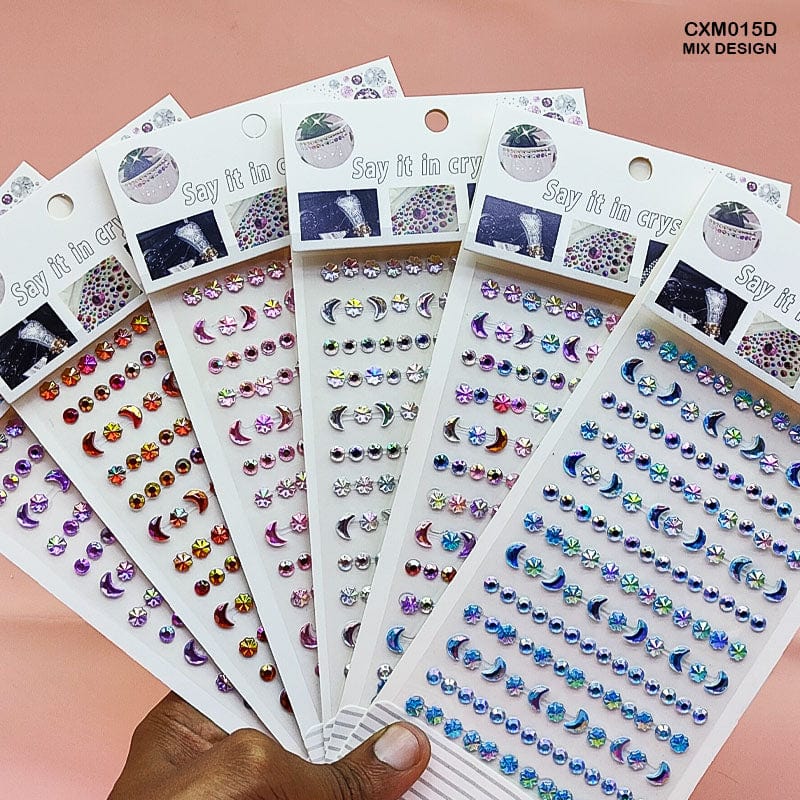 MG Traders Stickers Cxm015D Gem Stones Stay Crtstal Sticker