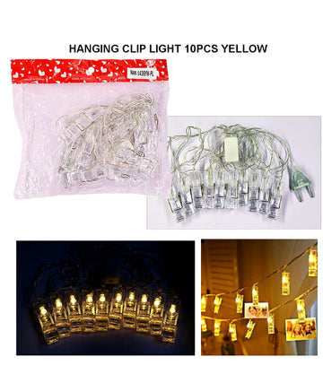 Hanging Clip Light 10Pcs Yellow With Plug Raw1436Ywpl | INKARTO