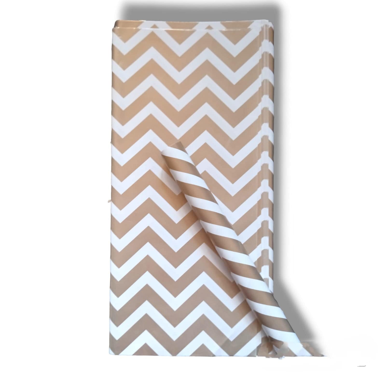 Honesty papers Wrapping Paper Aerolite Zig Zag Brown Wrapping paper I Pack of 1 Sheet