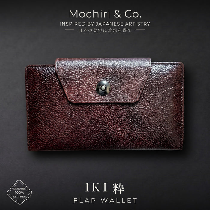 Mochiri & Co. Japan Inspired Iki (粋) Edition Flap Leather Wallet