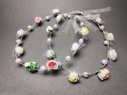 Flower Tiara / Crown Head Wrap for Wedding- Contain 1 Unit