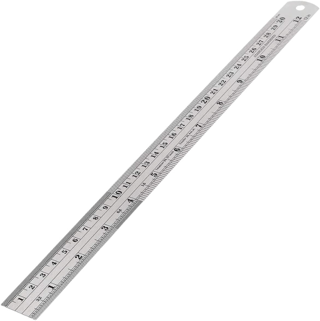 Inkarto 12 Inch Ruler,30CM Ruler with Centimeters and Inches, stainless steel Measuring Tools