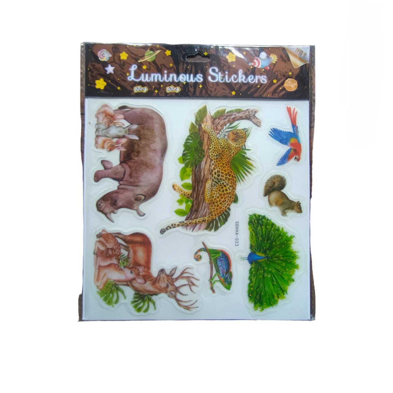 Inkarto Animals stickers Cartoon & Cosmic Creature Stickers Wonderland I Pack of 1 I