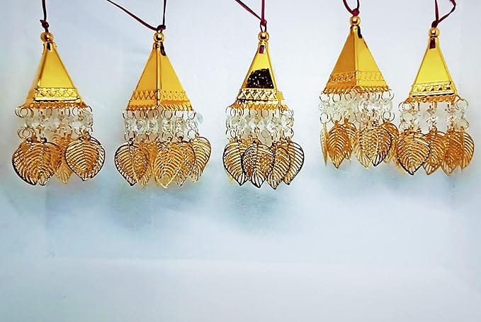 Inkarto Balloon & Party Products Temple Hanging Jumar Lights - Perfect for Indoor, Outdoor Wedding, Living Rooms, Deepawali Home Decoration, Christmas, Ganpati Decorative Lights (Contain 1 Unit, Temple)