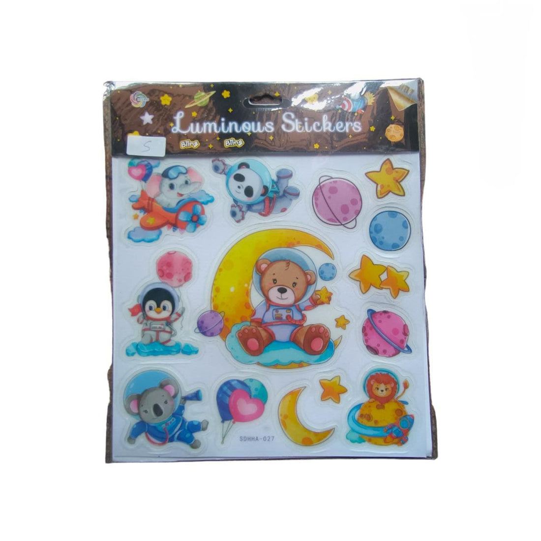 Inkarto Space Stickers Cartoon & Cosmic Creature Stickers Wonderland I Pack of 1 I