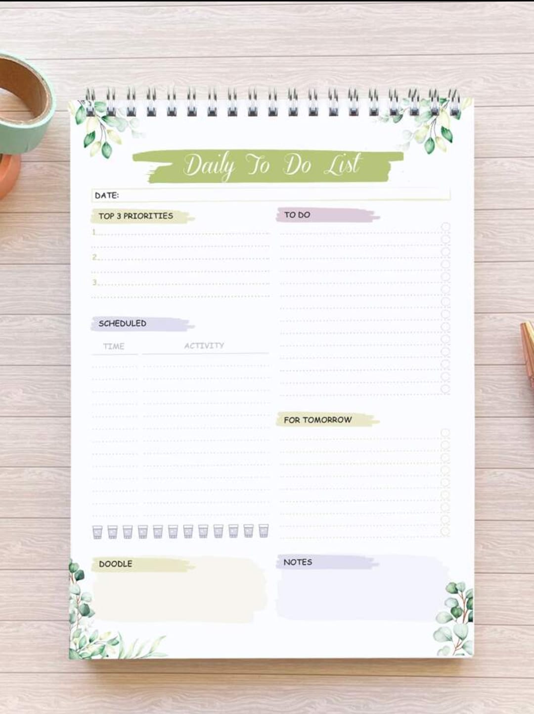 Inkarto Dairy To Do List WeeklyWise: Your Organized Life Planner I  Pack of  50 Sheets I