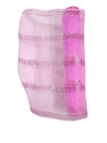Pink Organza Fabric Roll - 45cmx4m, Contain 1 Unit