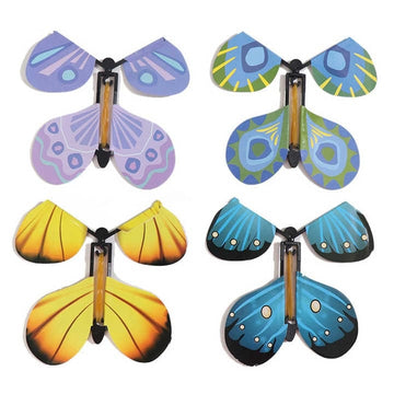 Inkarto DIY 3D Paper Flying Magic Butterfly Rubber Powered (pack of 1)