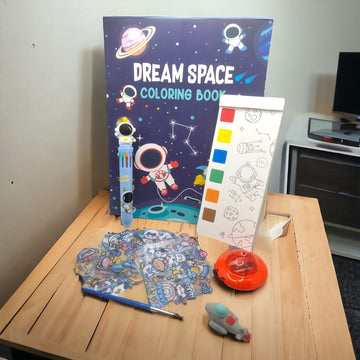 Affordable Space Return Gift Kit: Coloring, Watercolors, Stickers & More!