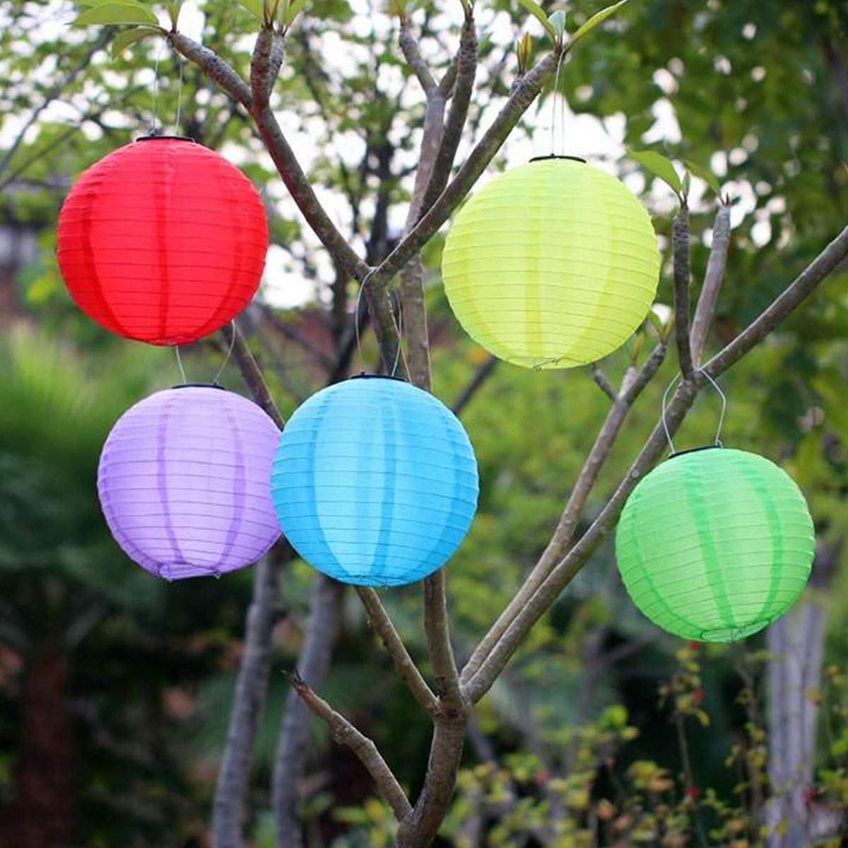 Inkarto Lights Multicolor Hanging Paper Lantern Ball - Perfect for All Festival Decorations! | Pack of 1 Piece, Color May Vary
