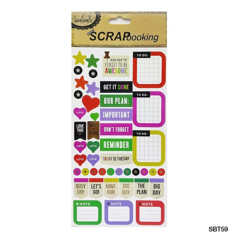 Get Creative with Our Unique Scrapbooking and laptop sticker ( 1 Sheet each )
