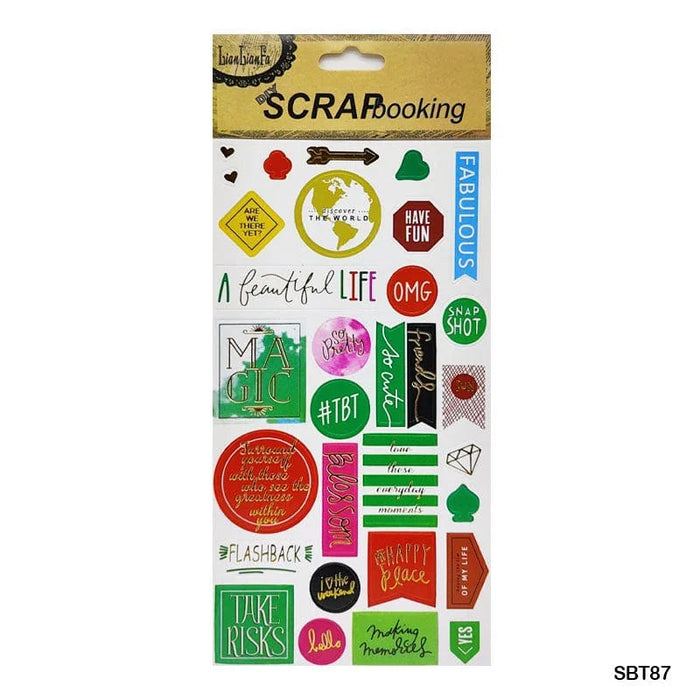 Get Creative with Our Unique Scrapbooking  and laptop sticker ( 1 Sheet each )
