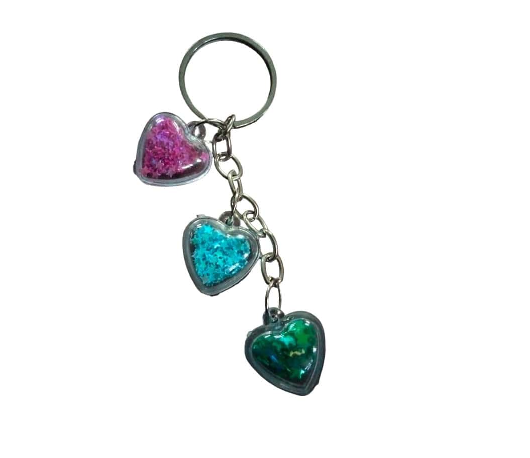 Inkarto Plastic Heart Shape Keychains Single Pc