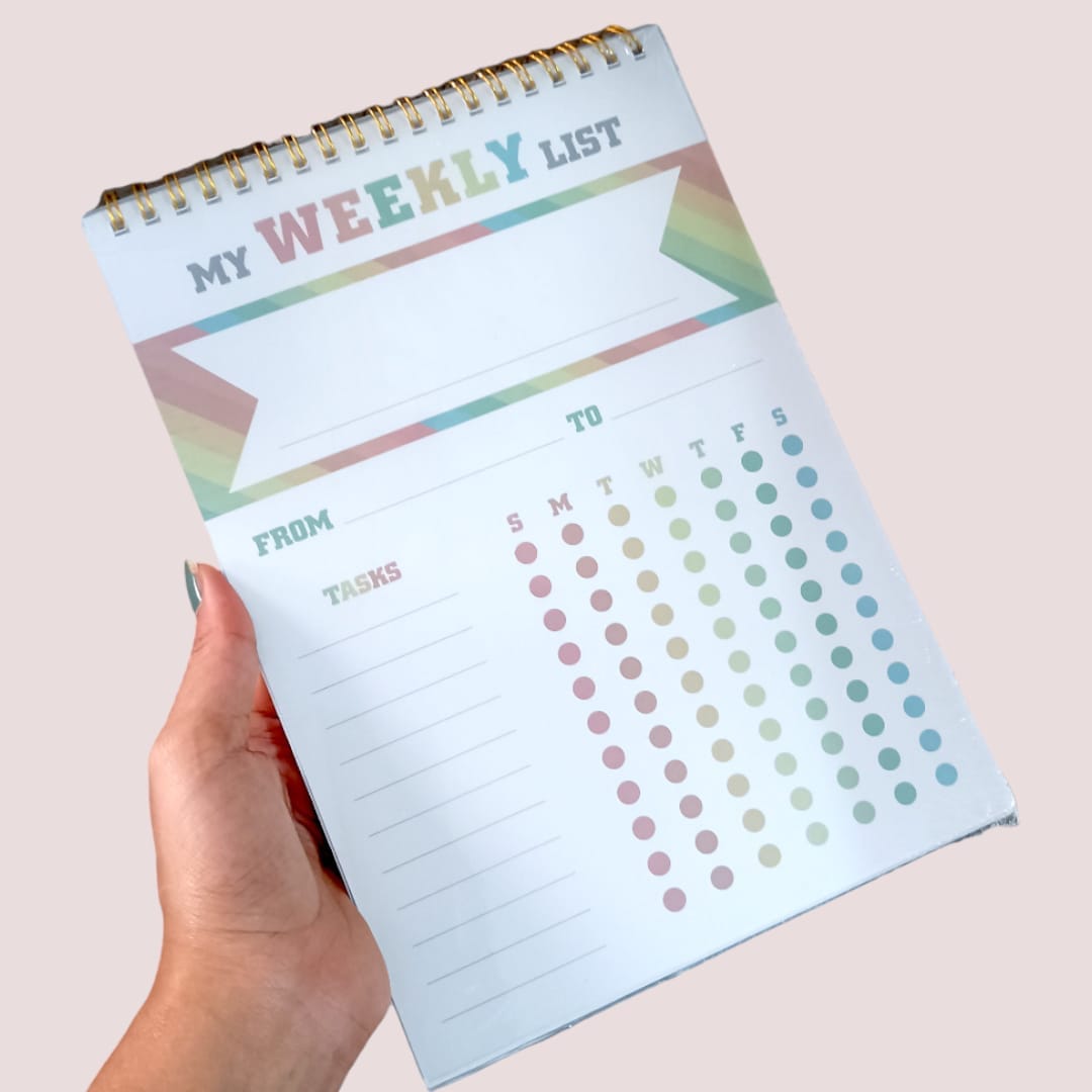 Inkarto WeeklyWise: Your Organized Life Planner I  Pack of  50 Sheets I