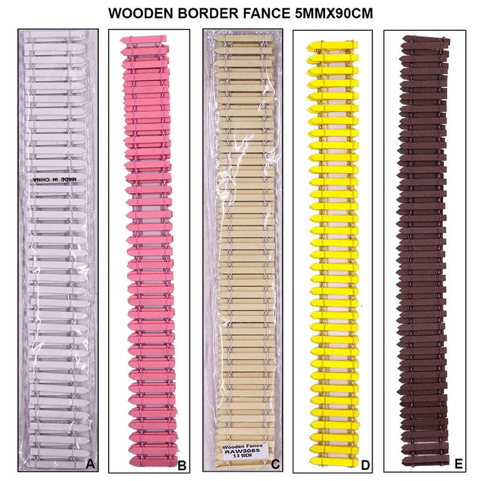 Wooden Border Fence | 5mm*90cm