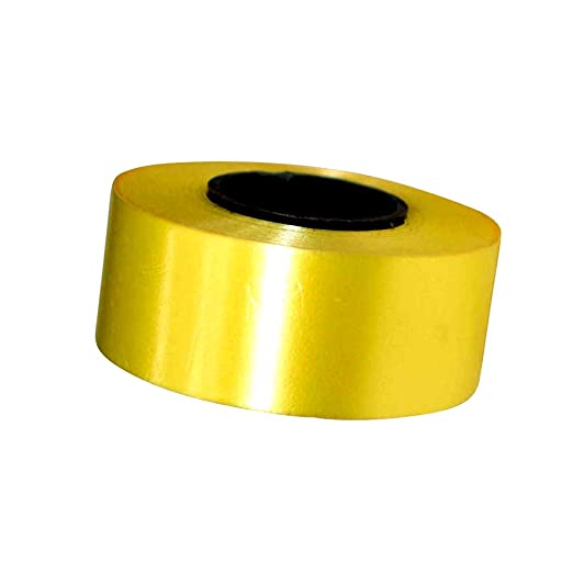 Inkarto Yellow 1-Inch Plastic Curling Ribbon - Perfect for Gift Wrapping (pack of 1)