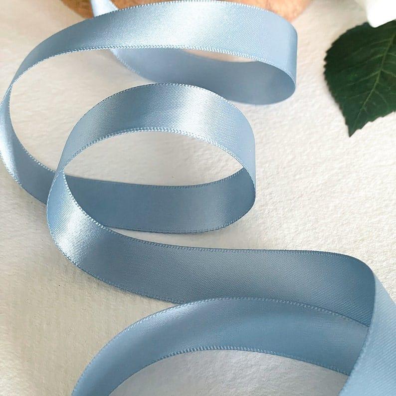 Jaferjee kikabhai unwala-9819311488 Premium 1.5 inch satin ribbon (Pastel colour)- powder blue
