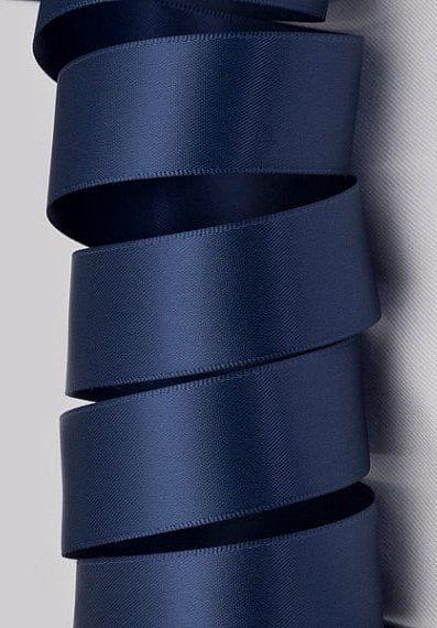 Jaferjee kikabhai unwala-9819311488 ribbon Premium Pastel double faced satin ribbon (1.5 inch)- DARK BLUE