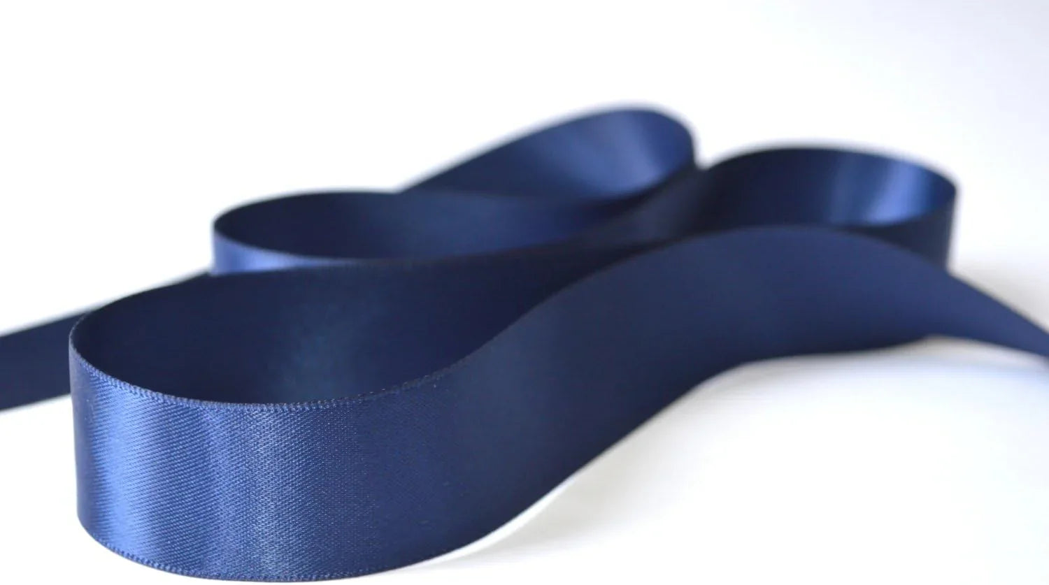 Jaferjee kikabhai unwala-9819311488 ribbon Premium Pastel double faced satin ribbon (1.5 inch)- DARK BLUE