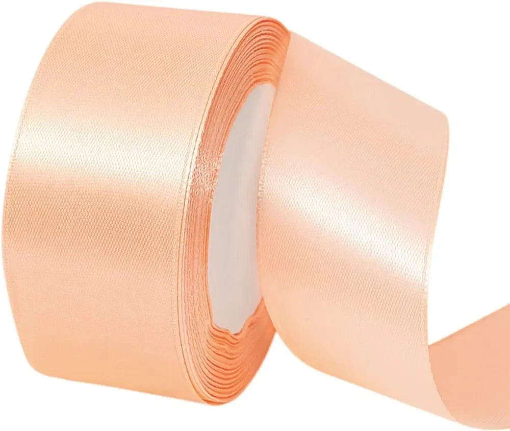 Jaferjee kikabhai unwala-9819311488 ribbons Premium satin ribbon (1.5 Inch) - Peach