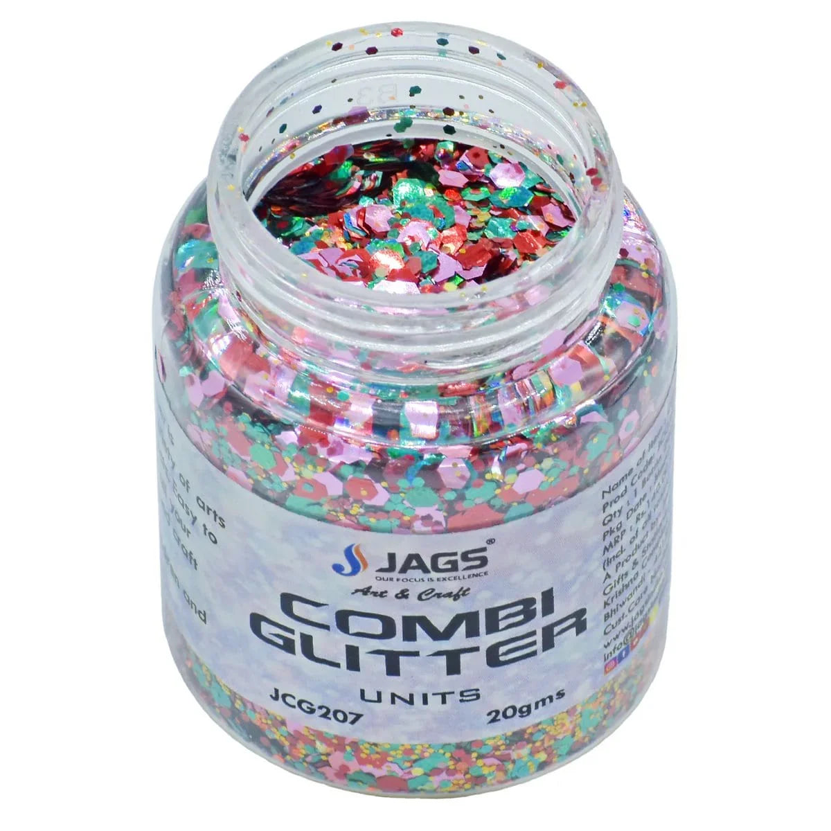 jags-mumbai Glitter Powder Jags Combi Glitter 20Gsm Units