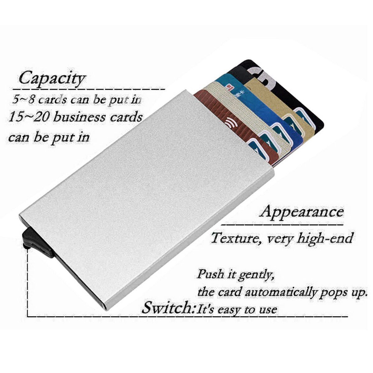 jags-mumbai 1 business card holder Card Holder Full Silver ST-001SR