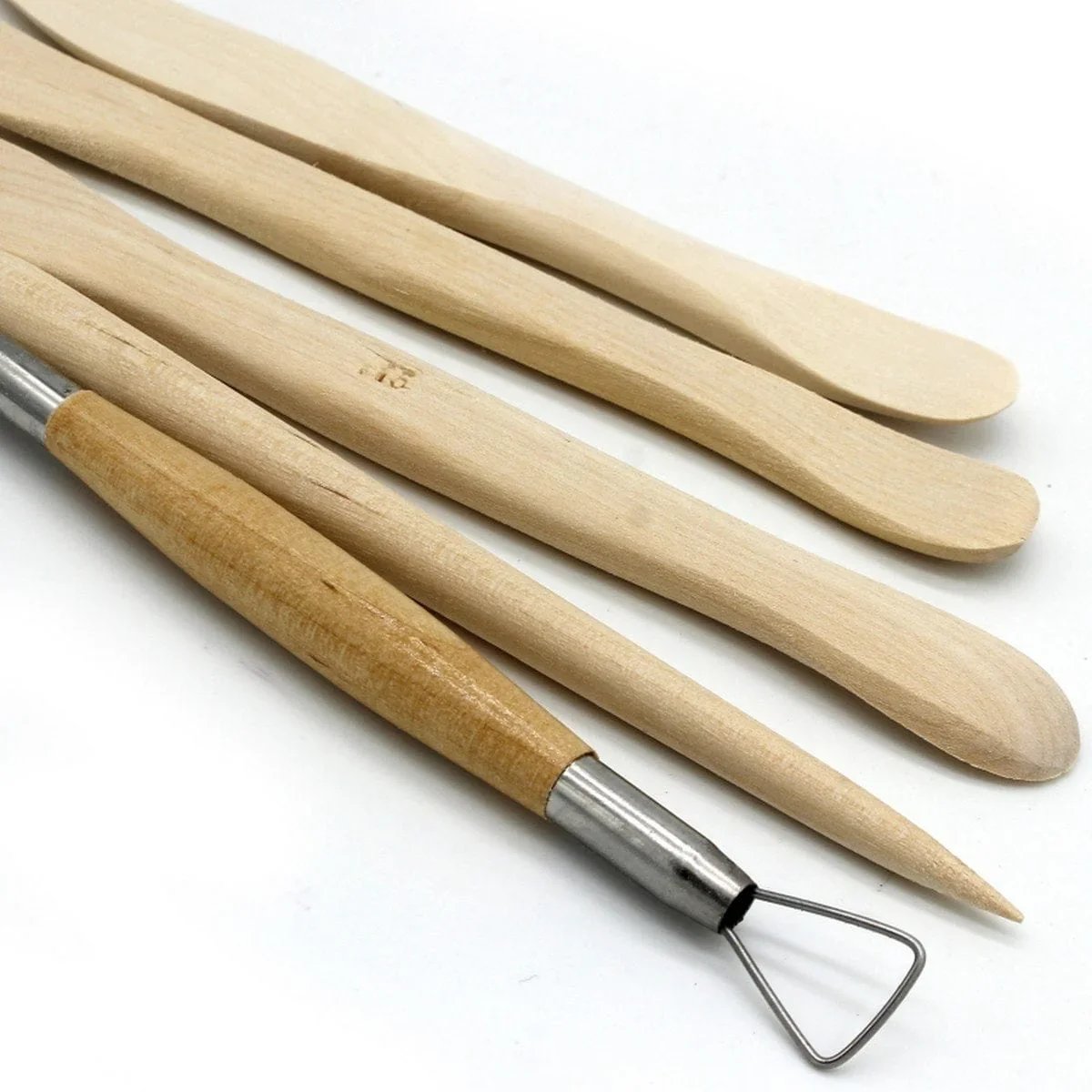 jags-mumbai 1 Clay Tools Craft Art Tools Set High QualityWooden 5pcs T-1022