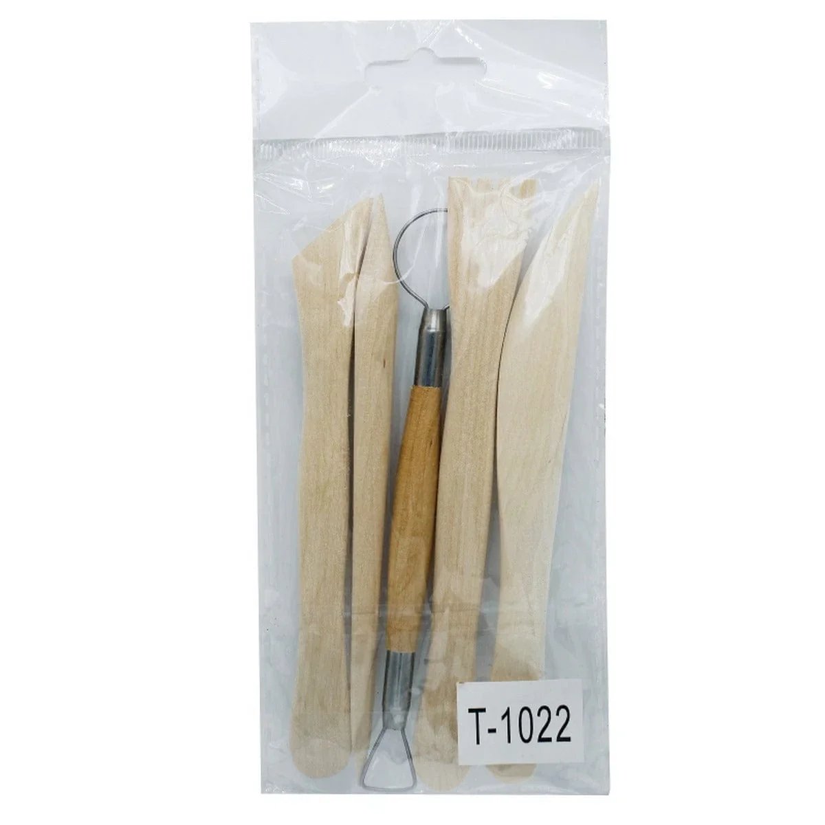 jags-mumbai 1 Clay Tools Craft Art Tools Set High QualityWooden 5pcs T-1022