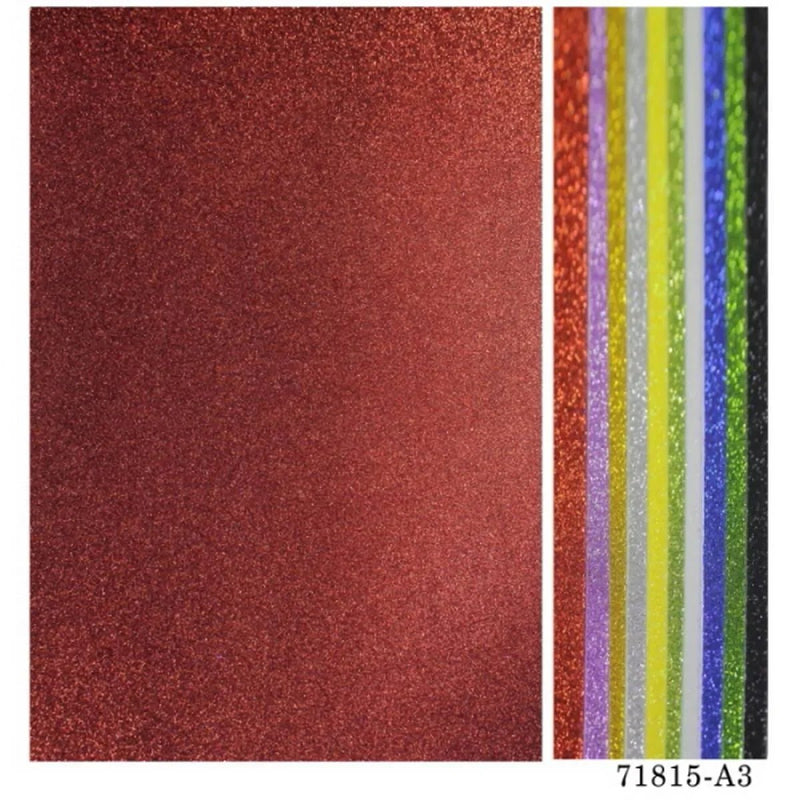 jags-mumbai 1 Foam, Mount,Cork Sheet A3 Glitter Foam Sheet With S Multi 10Shee 71815-A3