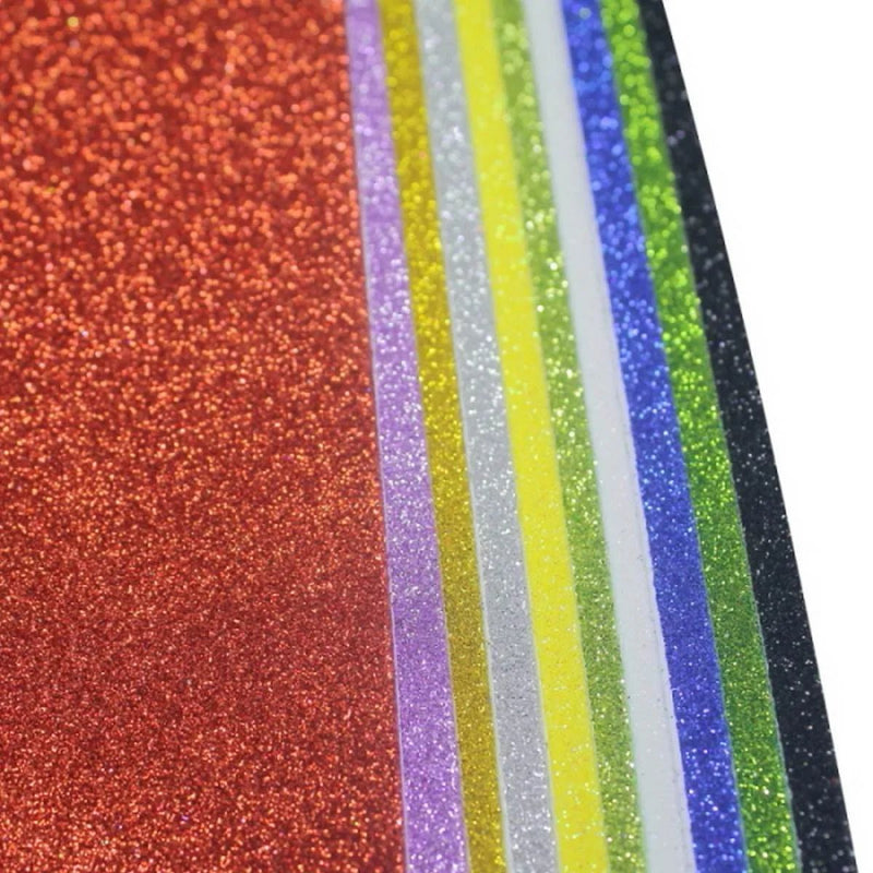 jags-mumbai 1 Foam Sheet Glitter With Sticke A3 Glitter Foam Sheet With S Multi 10Shee 71815-A3